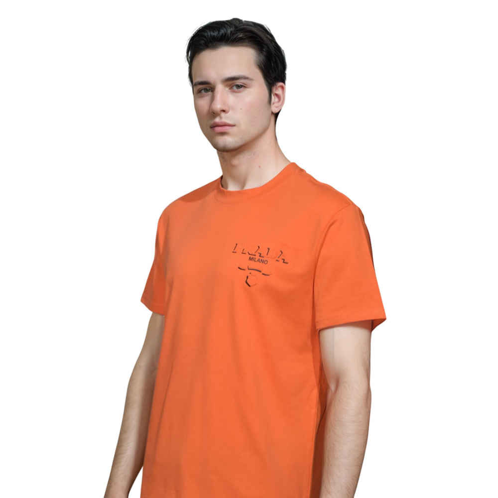 Prada Orange Premium Quality T-shirt-2