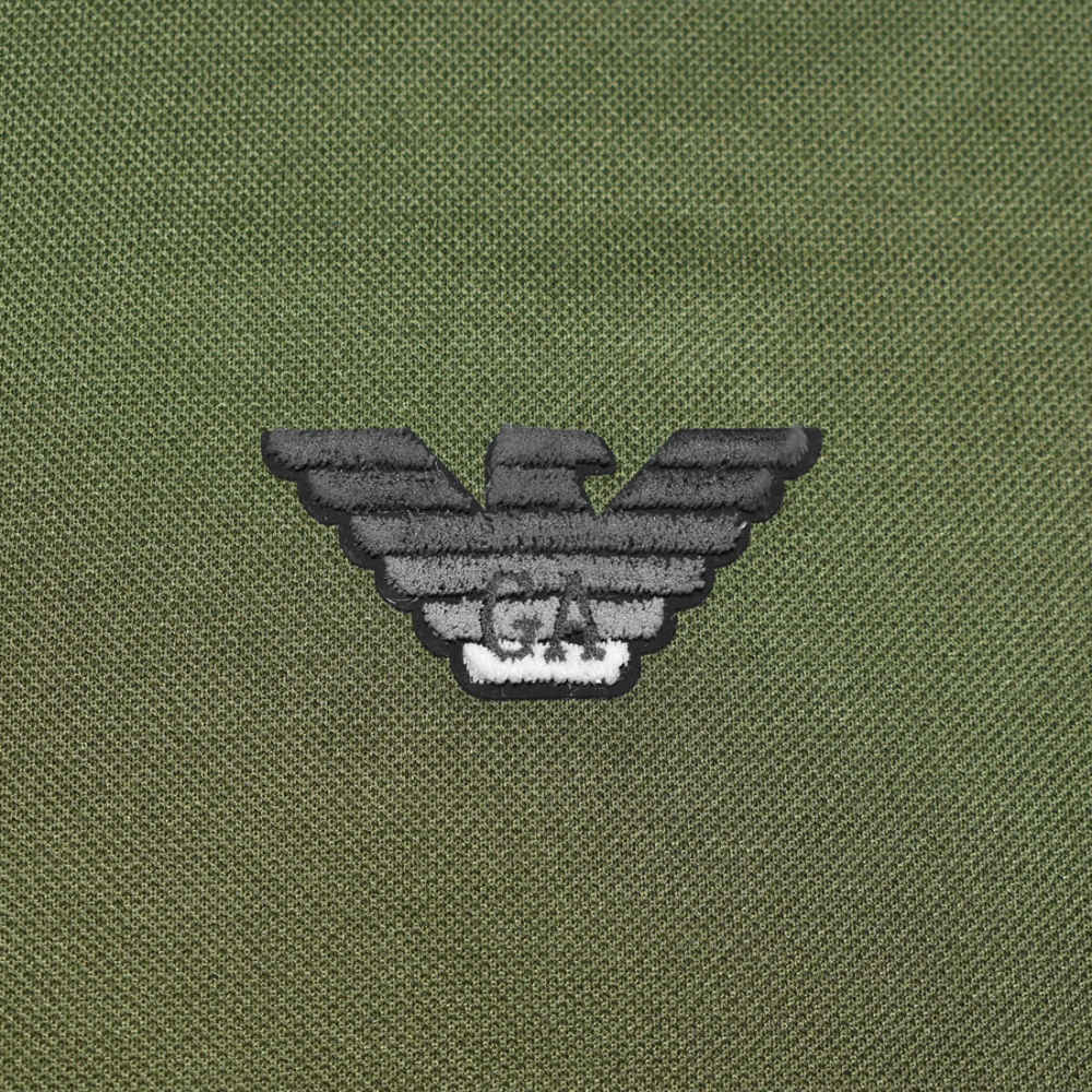 Giorgio Armani Embossed Logo Green Premium T-shirt-3