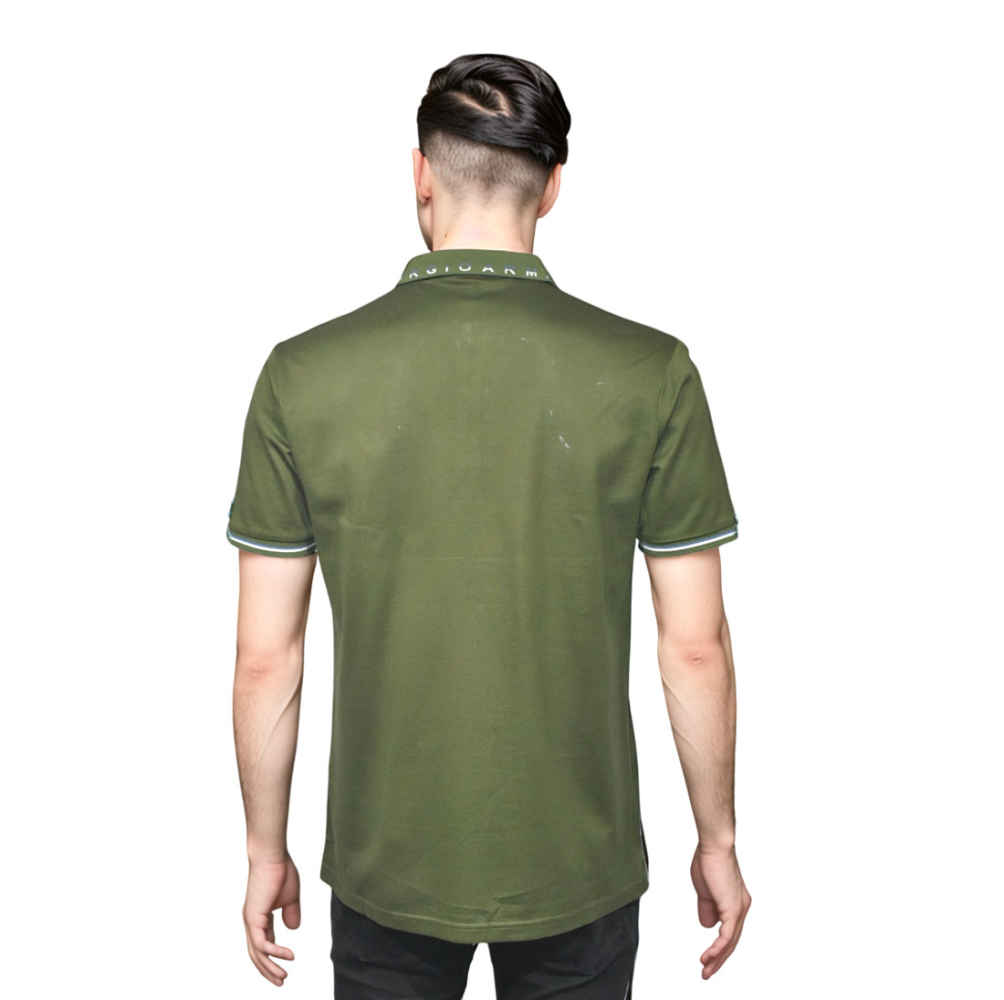 Giorgio Armani Embossed Logo Green Premium T-shirt-1