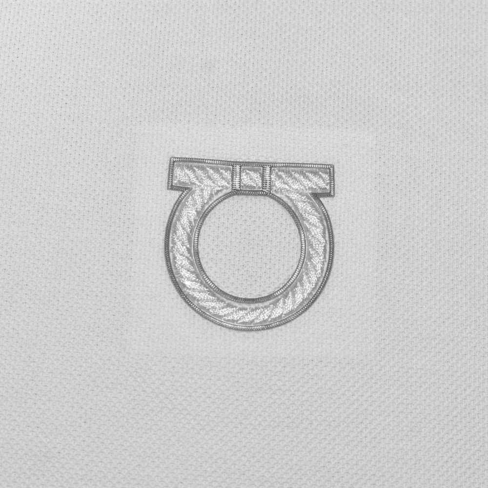 Salvatore Ferragamo White Premium Quality Polo T-shirt-thumb-3
