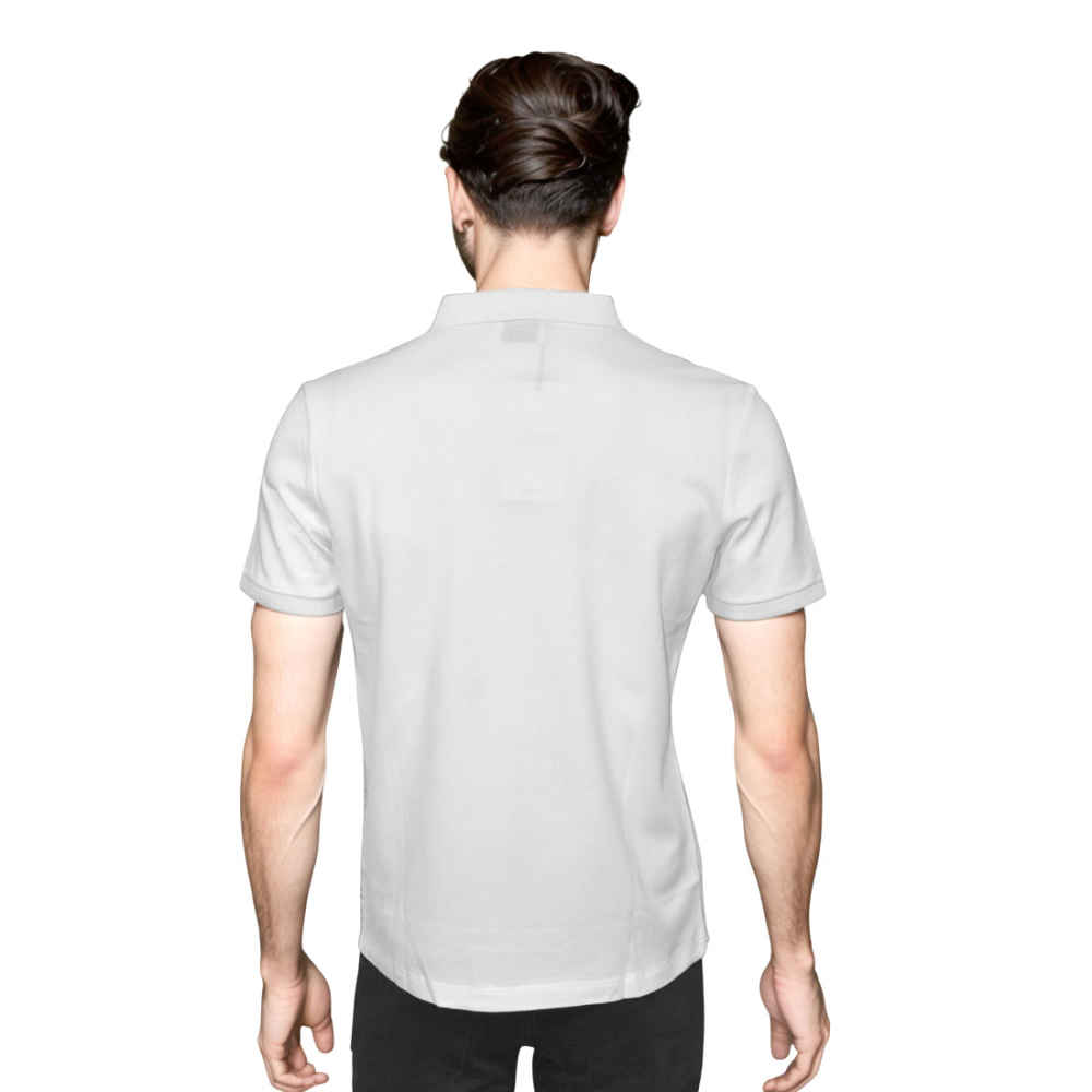 Salvatore Ferragamo White Premium Quality Polo T-shirt-thumb-1