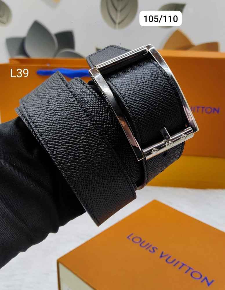 Louis Vuitton Silver Premium Quality Leather Belt-1