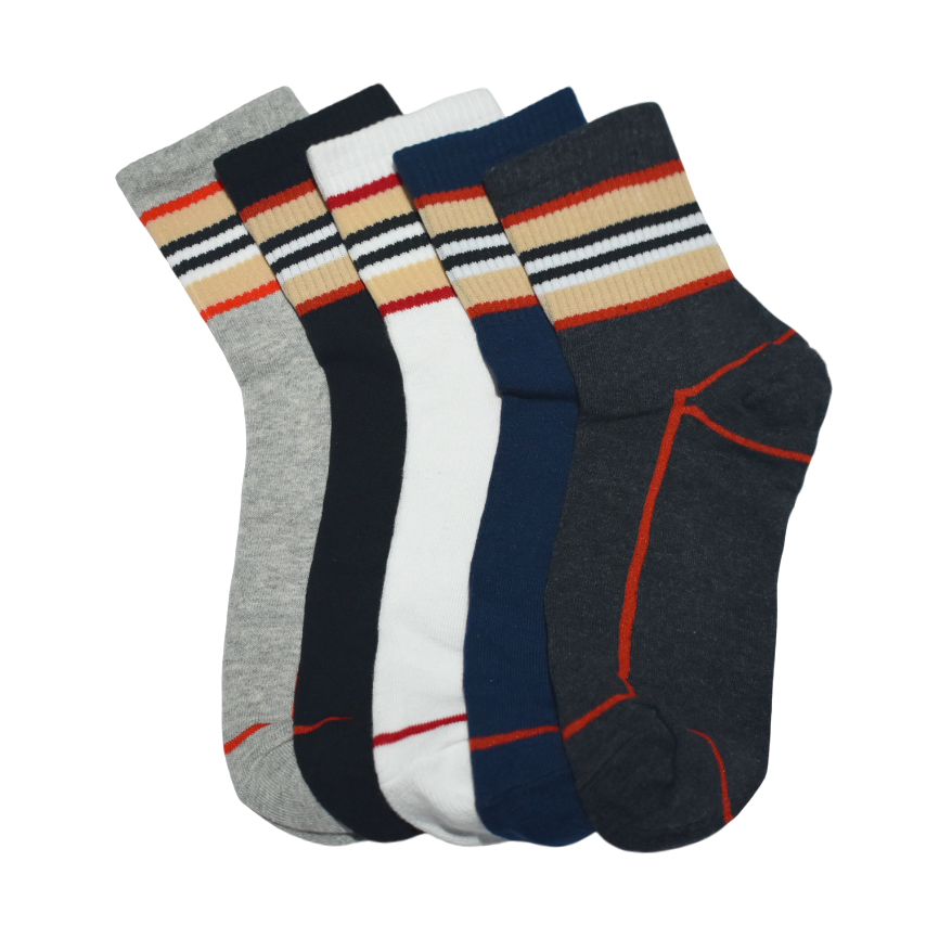 Burberry Premium Ankle Socks - Pack of 5-thumb-1