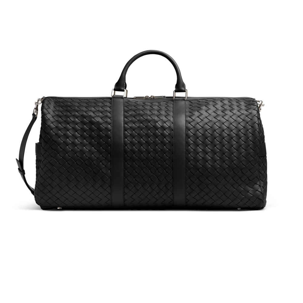 Dior Black Premium Intrecciato Duffle Bag-thumb-5