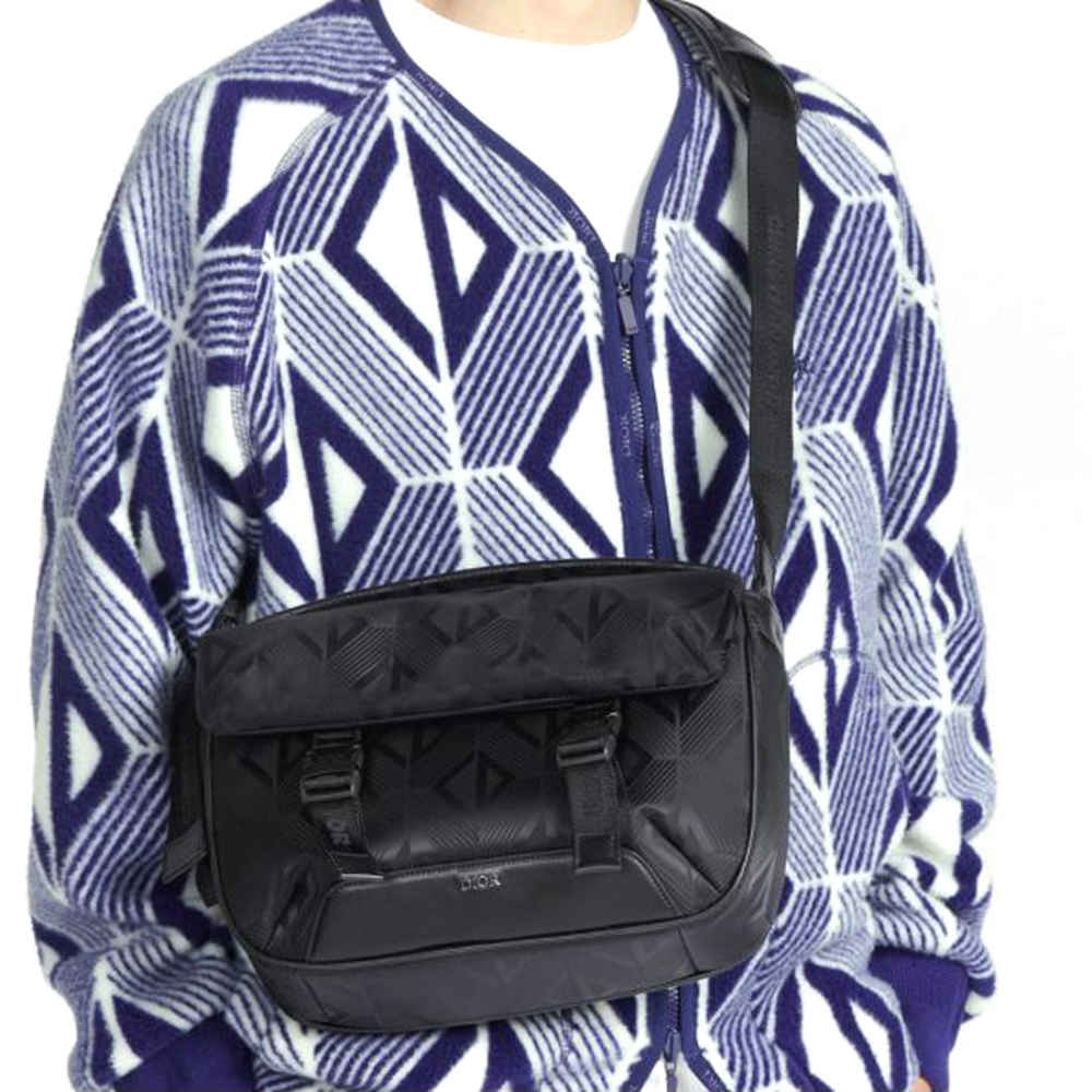 Dior Black Premium Explorer Messenger Bag-6