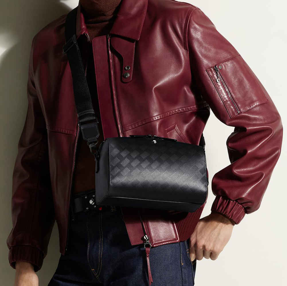 MontBlanc Black Premium Side Sling Bag-thumb-4