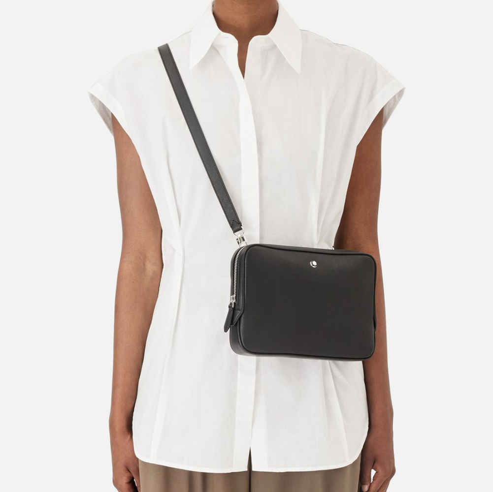 MontBlanc Black Premium Side Sling Bag-2