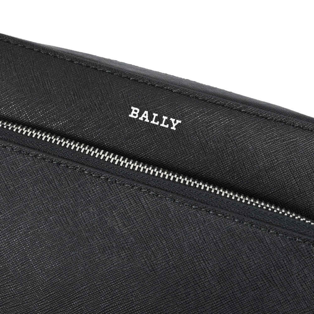 Bally Black Premium Front Pocket Cross Body Zipper Bag-3