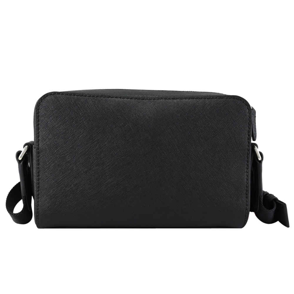 Bally Black Premium Front Pocket Cross Body Zipper Bag-1