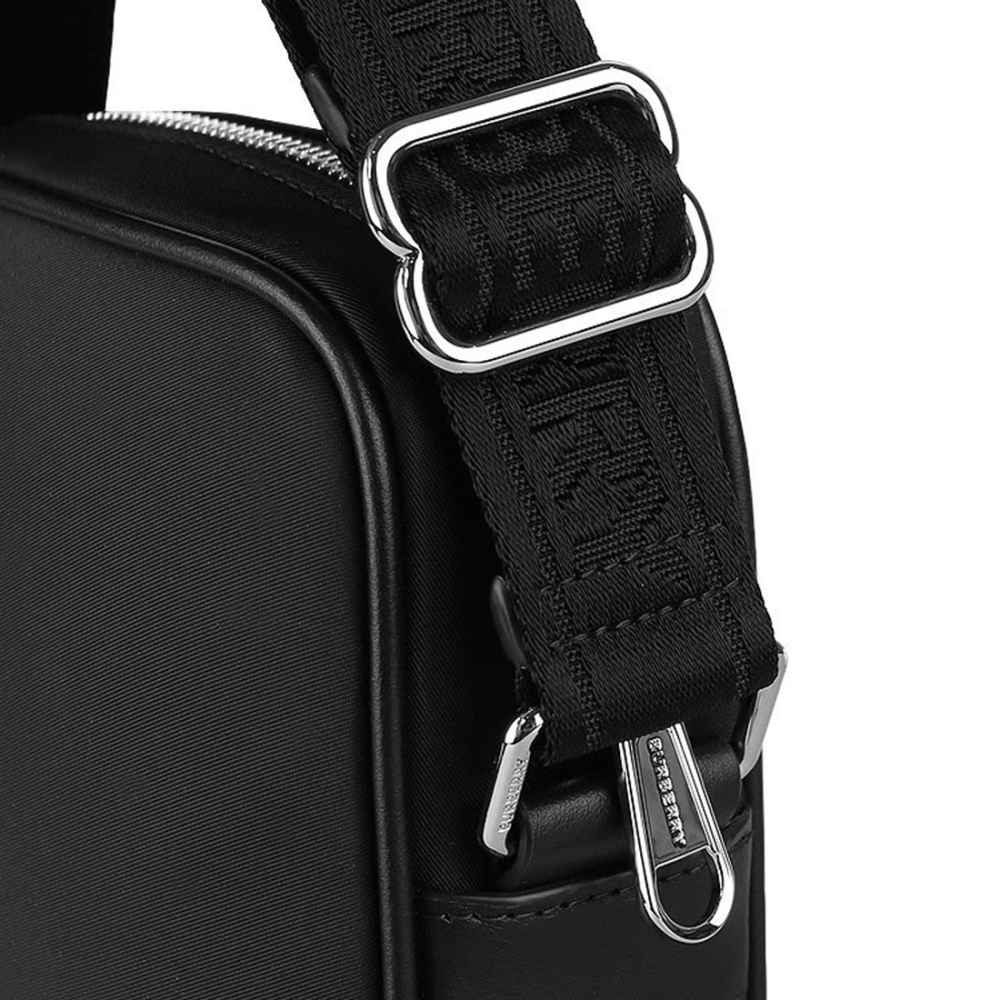 Burberry Black Premium Vertical Paddy Crossbody Bag-thumb-3