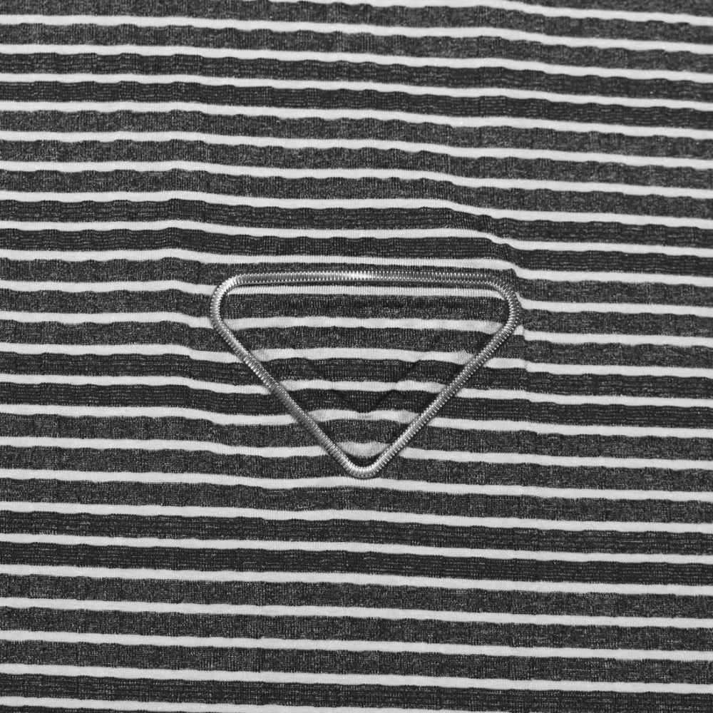 Prada Embossed Logo Grey Premium Polo Luxury T-shirt-3