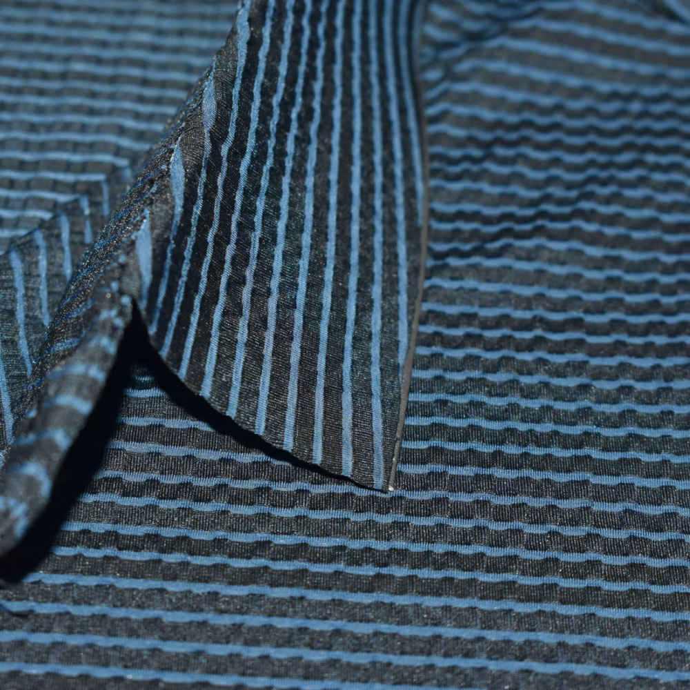 Prada Embossed Logo Blue Premium Polo Luxury T-shirt-thumb-4