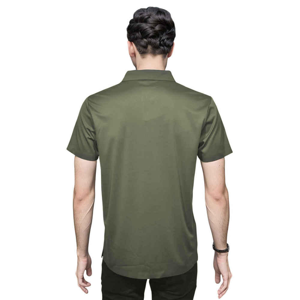 Hermes Paris Green Premium Polo T-shirt-1