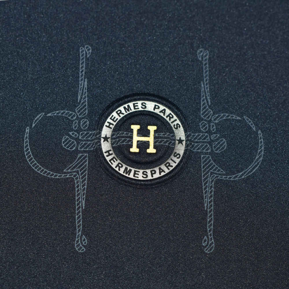 Hermes Paris Blue Premium Quality Luxury T-shirt-3