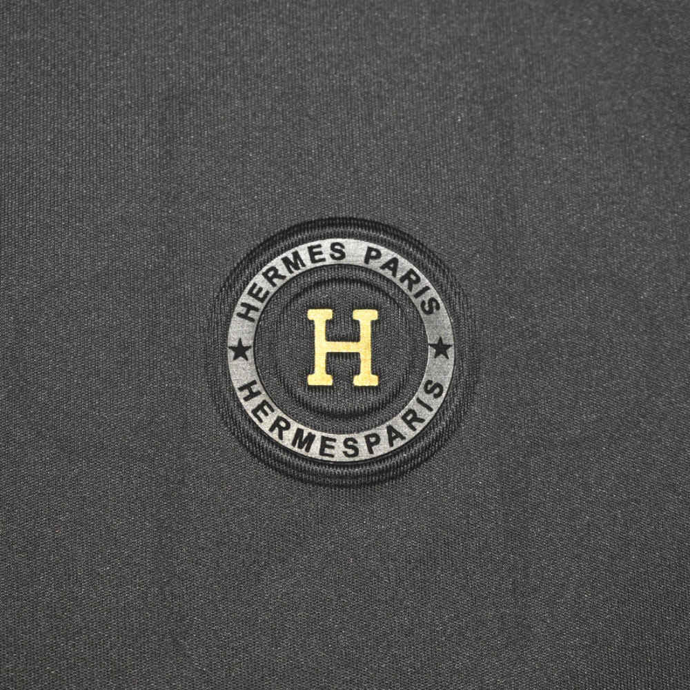 Hermes Paris Grey Premium Quality Luxury T-shirt-3