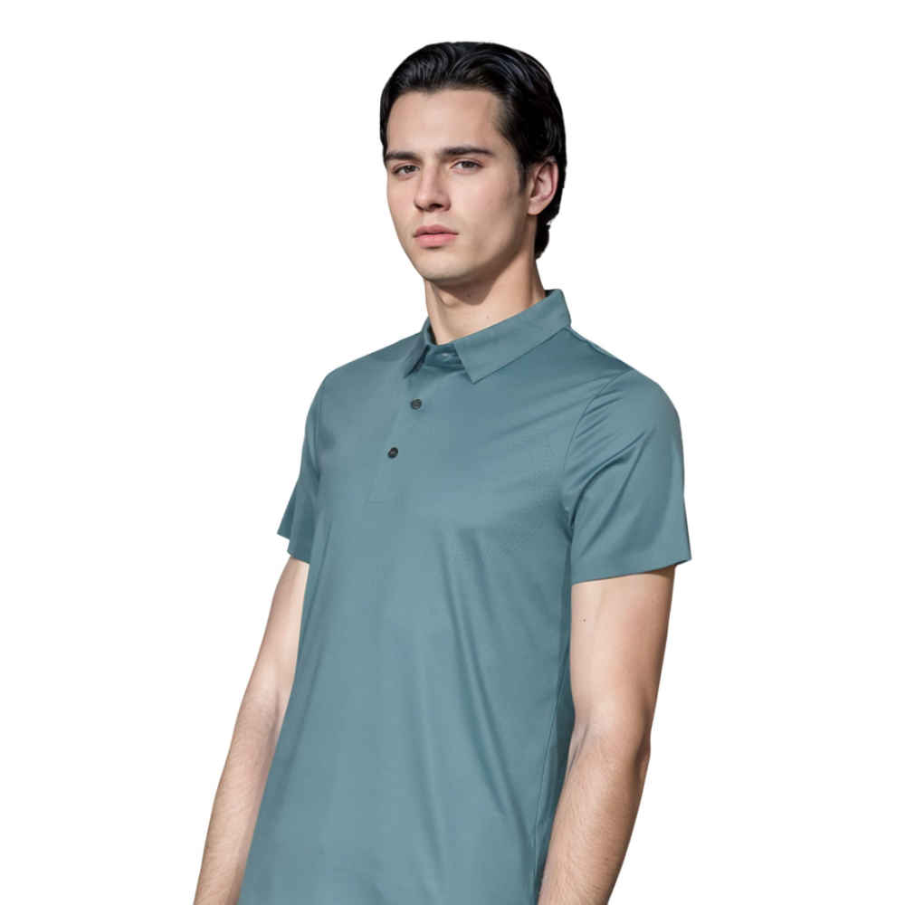Salvatore Ferragamo Green Premium Quality Polo T-shirt-thumb-2
