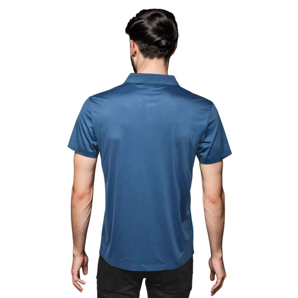 Salvatore Ferragamo Blue Premium Quality Polo T-shirt-thumb-1