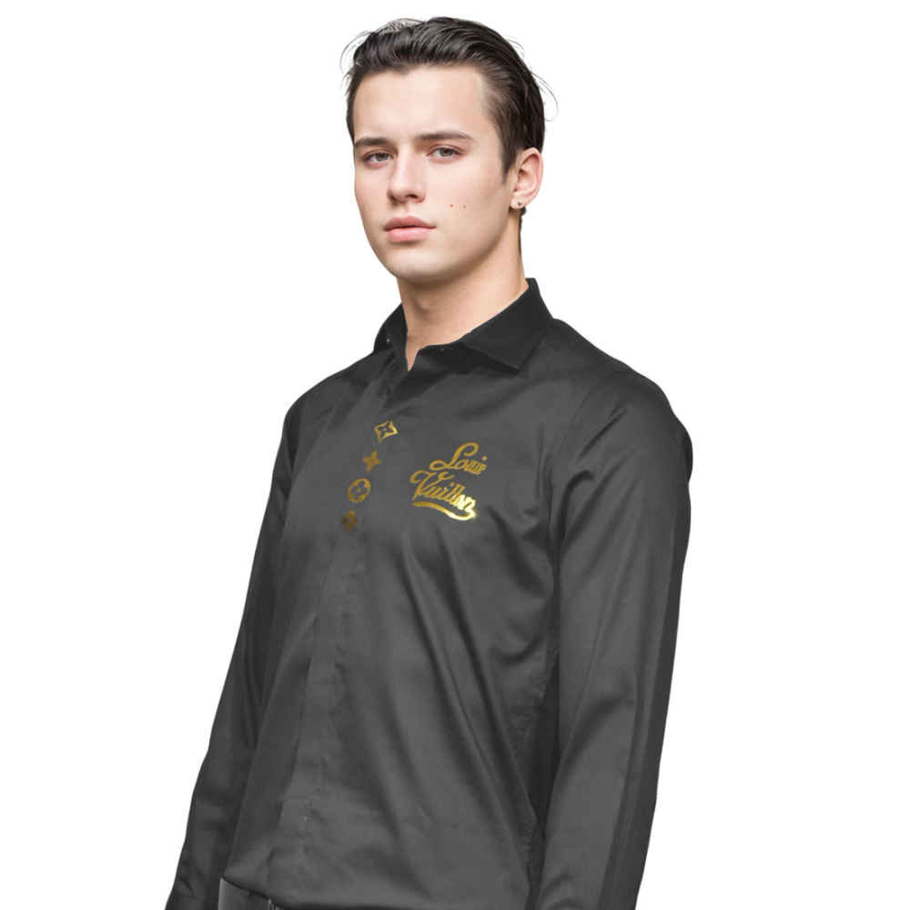 Louis Vuitton Black Premium Quality Shirt-2