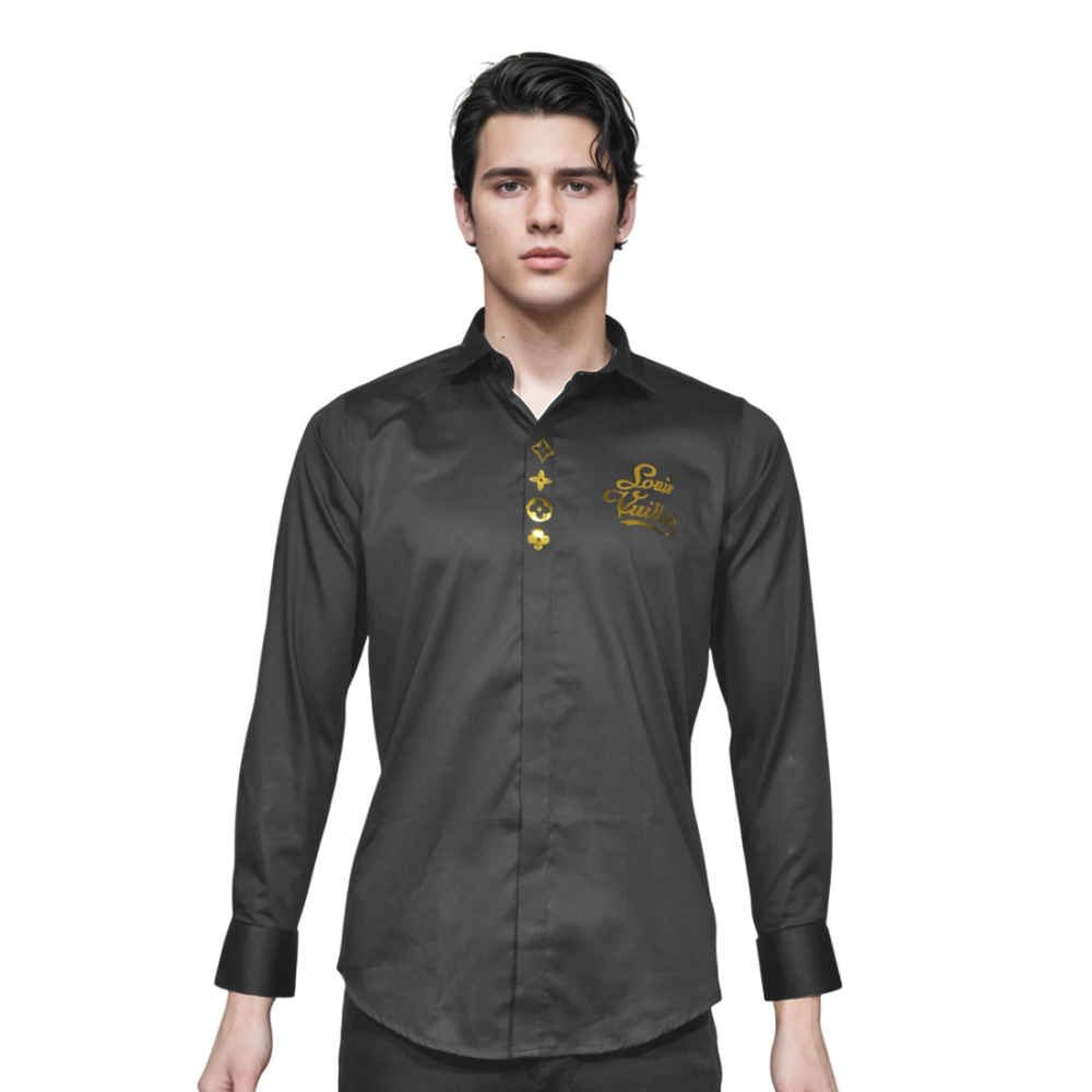 Louis Vuitton Black Premium Quality Shirt-6