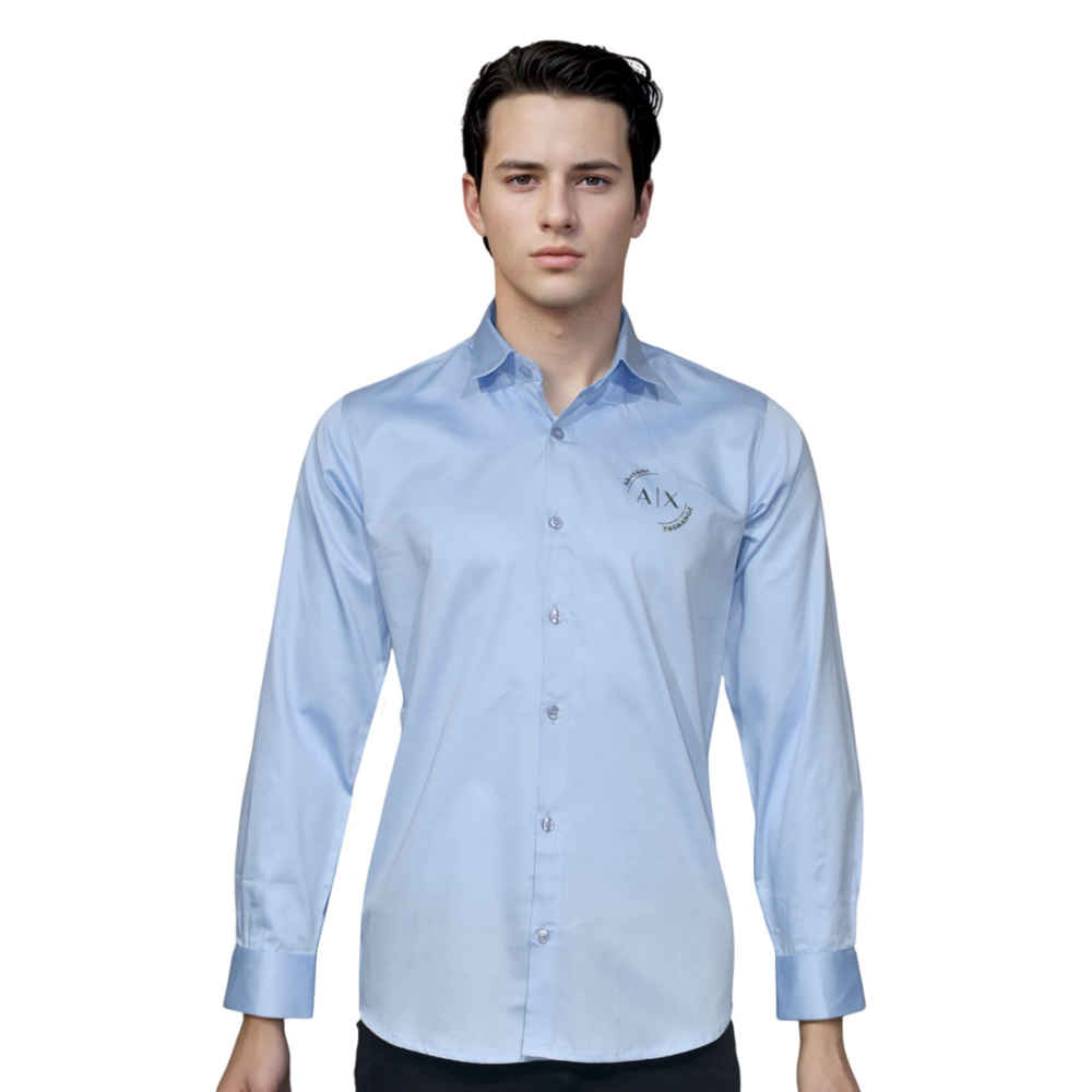 Armani Exchange Sky Blue Premium Quality Shirt-6