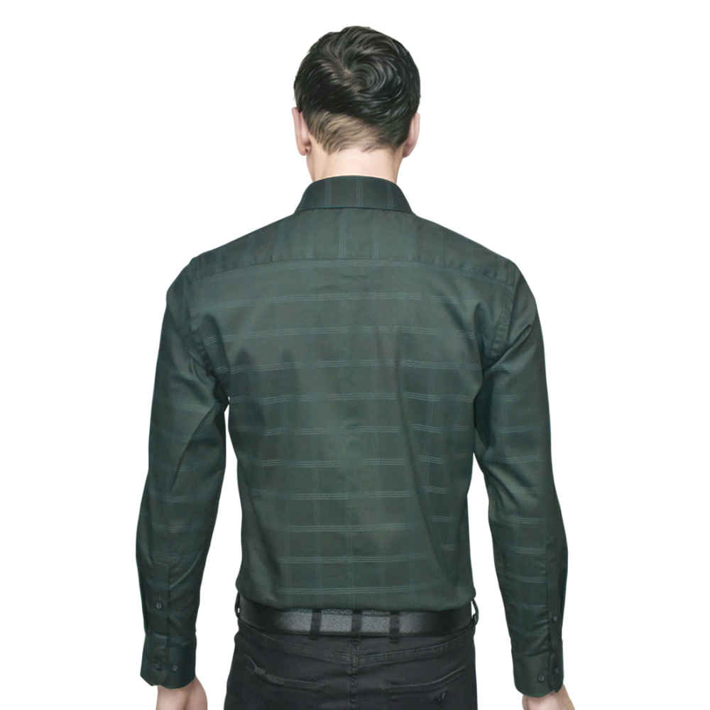 Burberry Dark Green Premium Quality Shirt-1