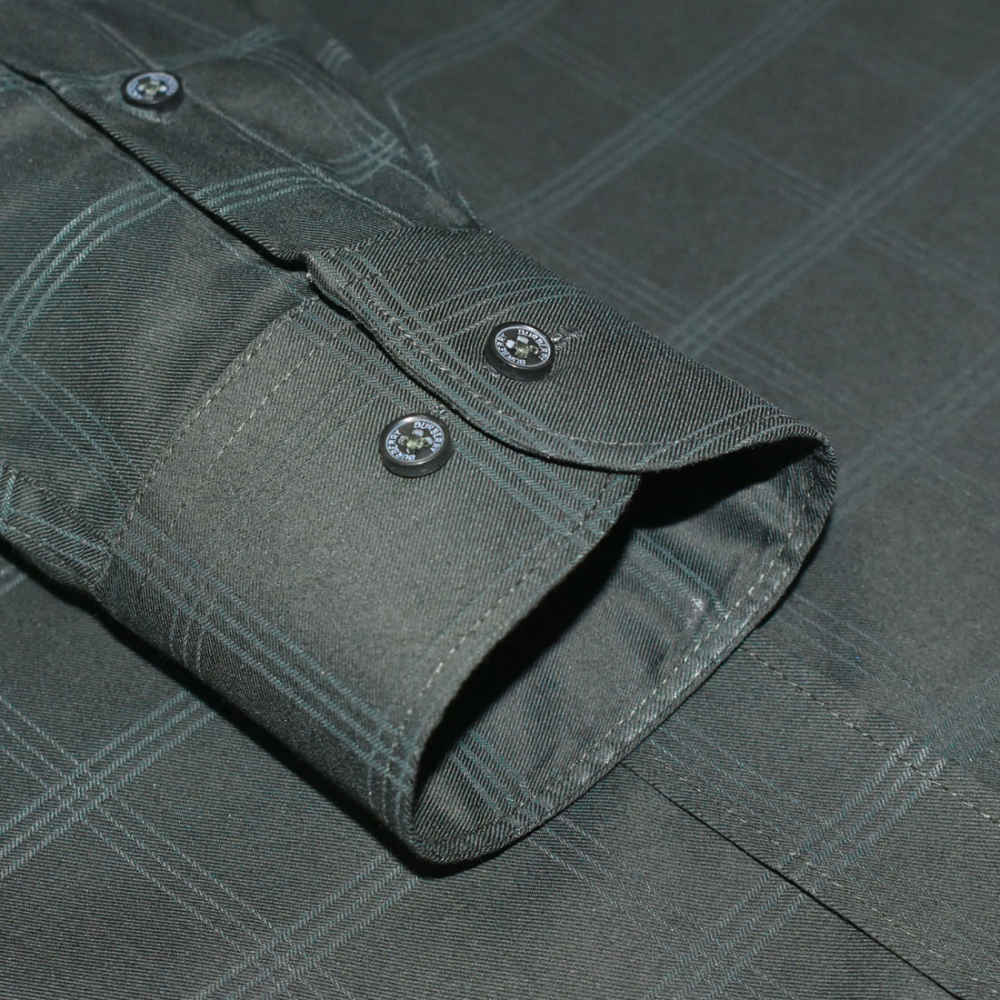 Burberry Dark Green Premium Quality Shirt-5