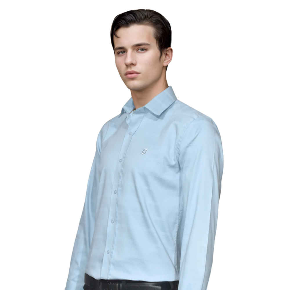 Burberry Sky Blue Premium Quality Shirt-2