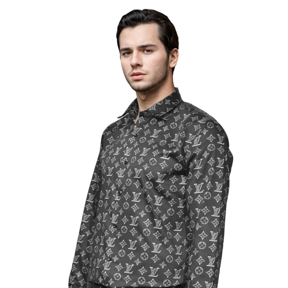 Louis Vuitton Black Premium Quality Shirt-thumb-2