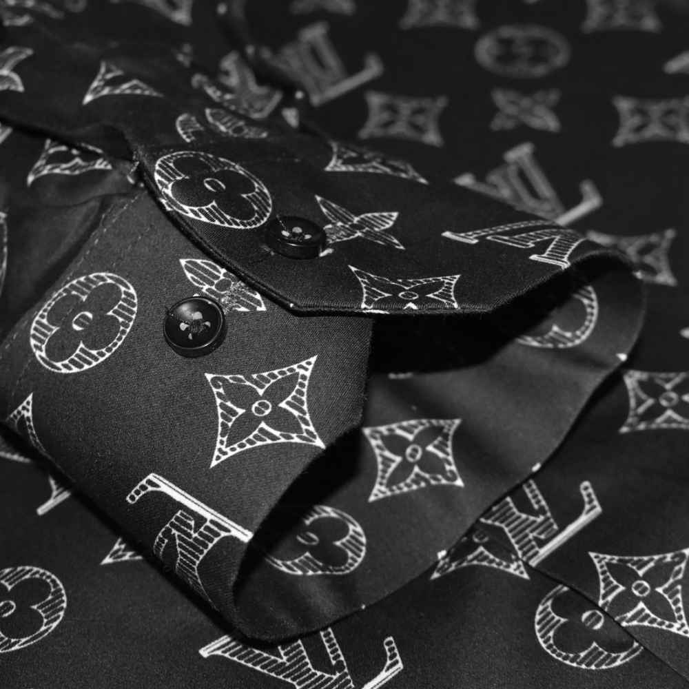 Louis Vuitton Black Premium Quality Shirt-thumb-5