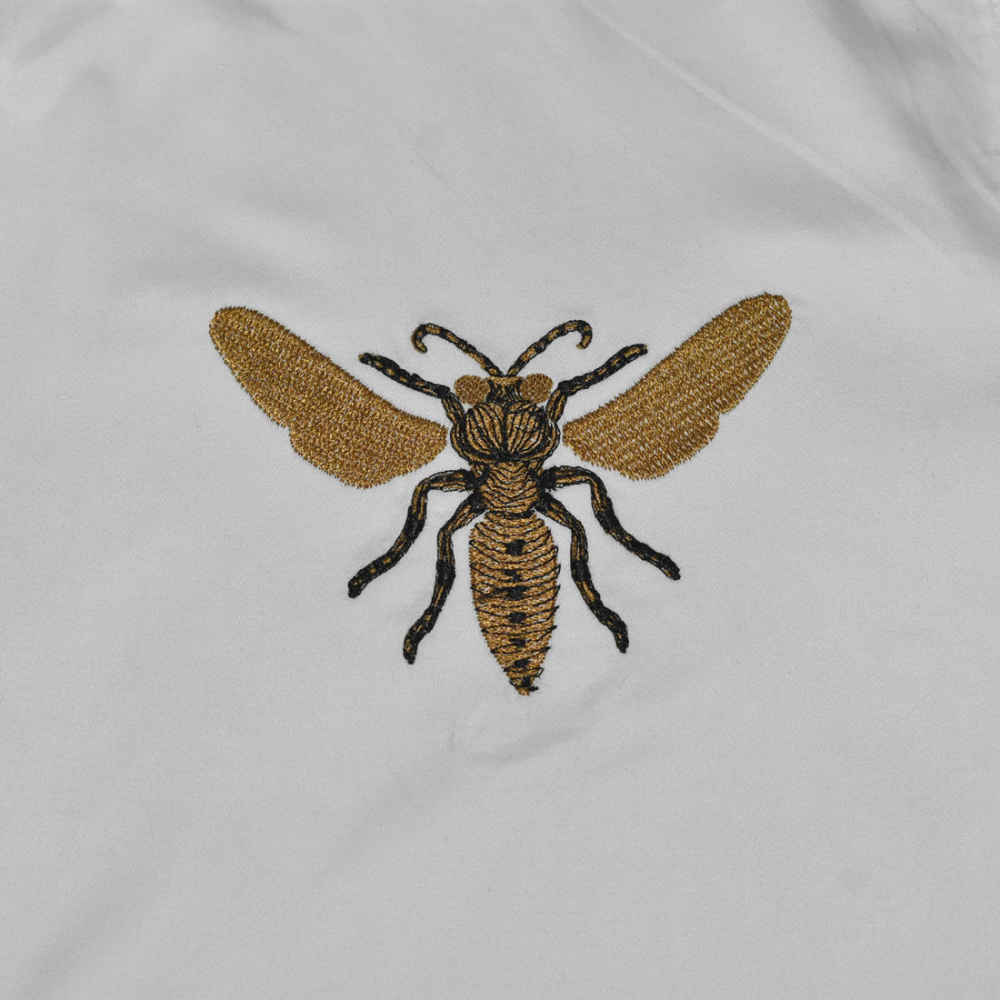 Gucci White Bee Printed Premium Quality Shirt-3