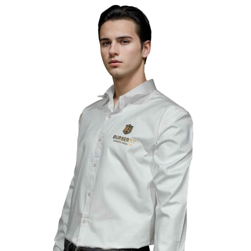 Burberry White Premium Cotton Shirt-2