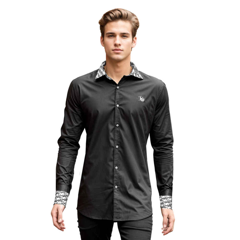 Dior Embroidered logo Black Premium Shirt-6
