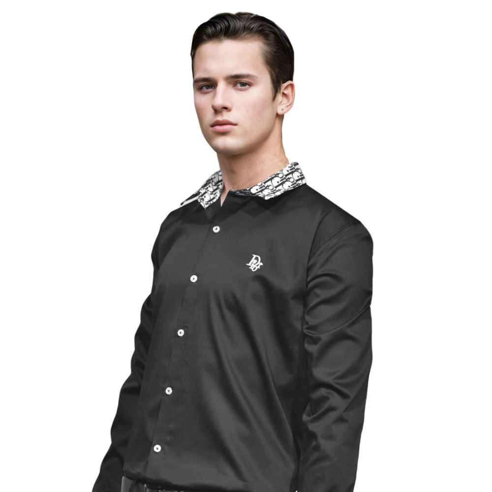Dior Embroidered logo Black Premium Shirt-2