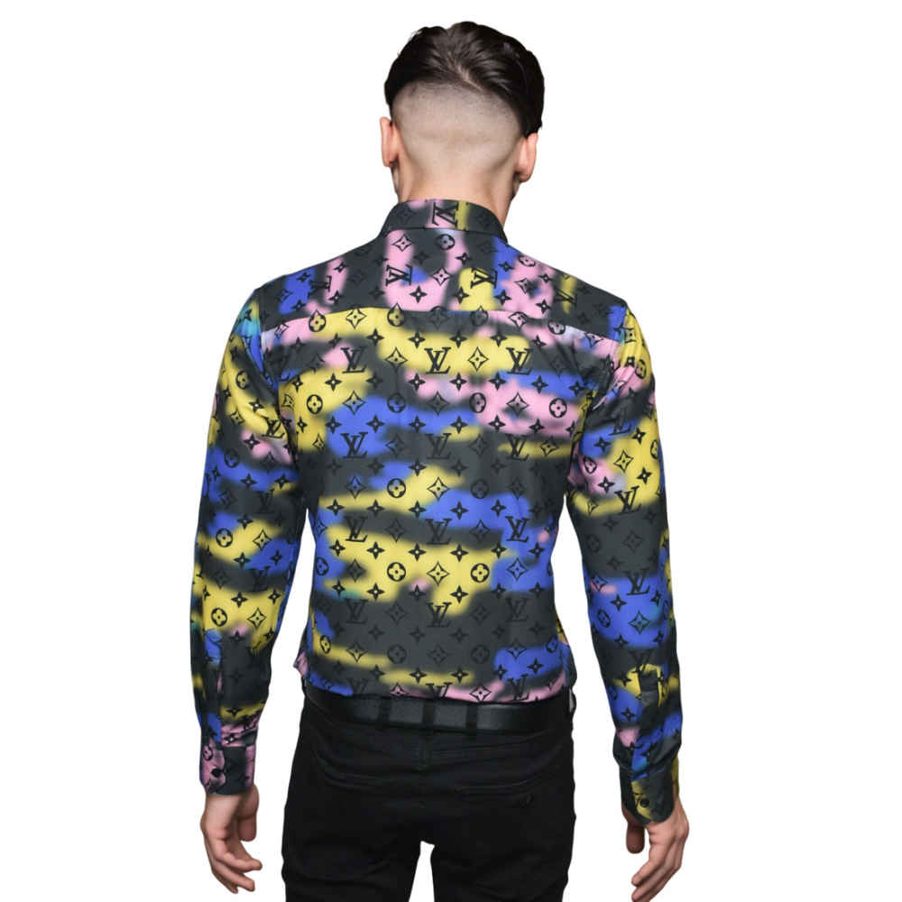 Louis Vuitton Multi Color Printed Premium Quality Shirt-1