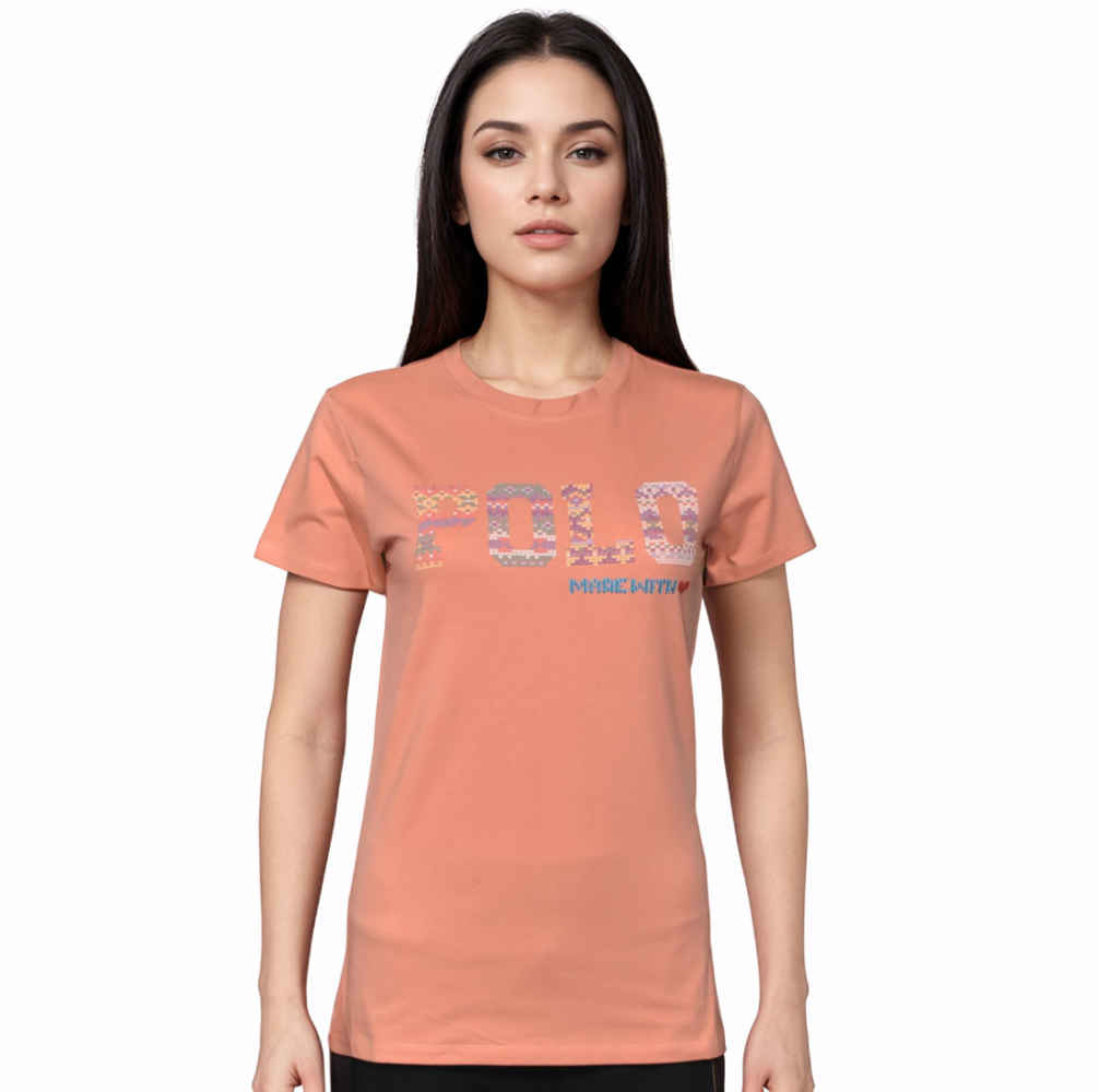 Pink Premium Quality Women T-shirt-thumb-0