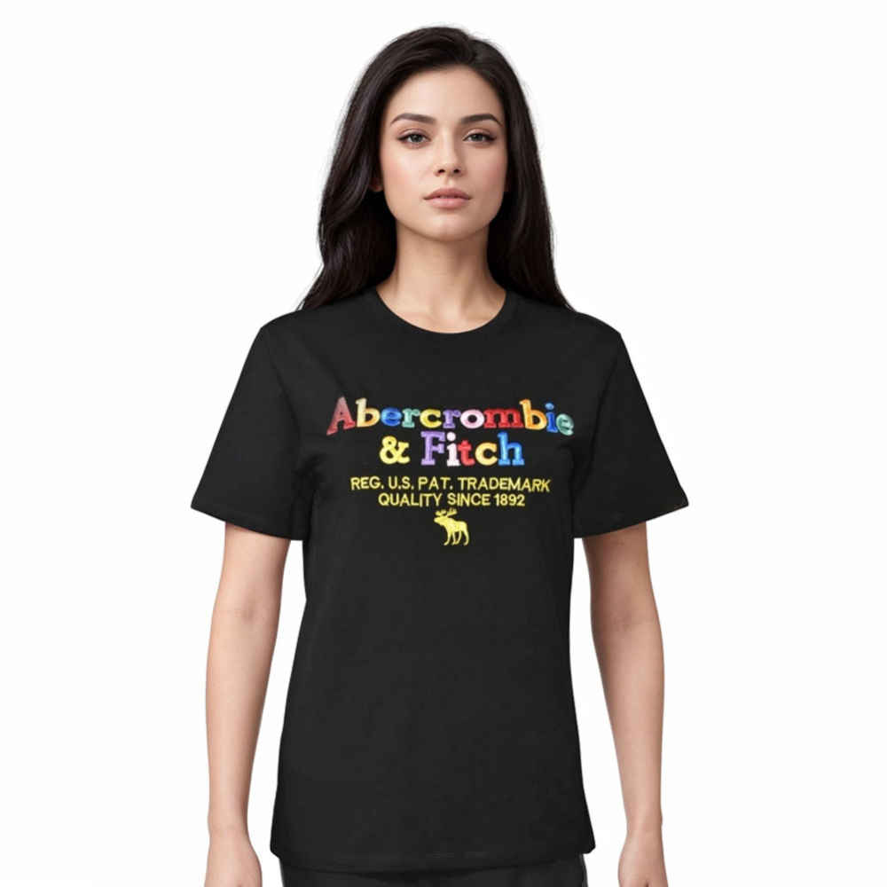 Abercrombie Black Premium Quality Women T-shirt-thumb-0