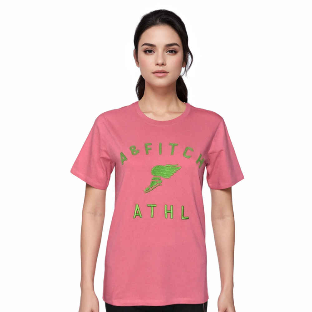 Abercrombie Pink Premium Quality Women T-shirt-thumb-0