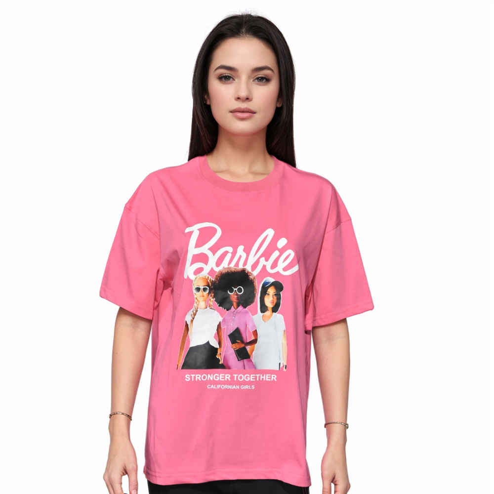 Zara Pink Premium Quality Women T-shirt-thumb-0