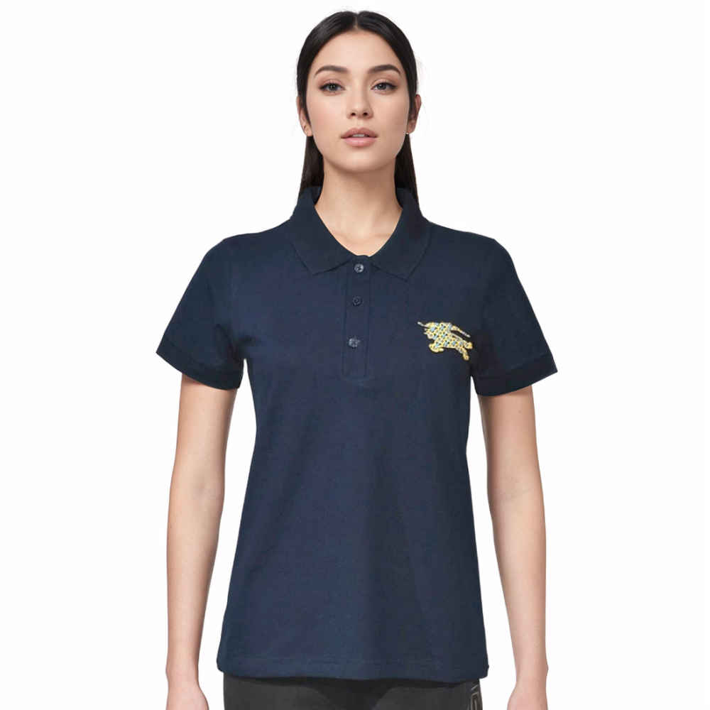 Burberry Dark Blue Premium Women T-shirt-thumb-0