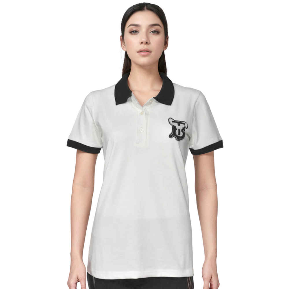 Burberry White Premium Women Polo T-shirt-thumb-0