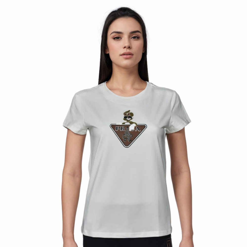 Prada Premium Quality Women T-shirt-thumb-0