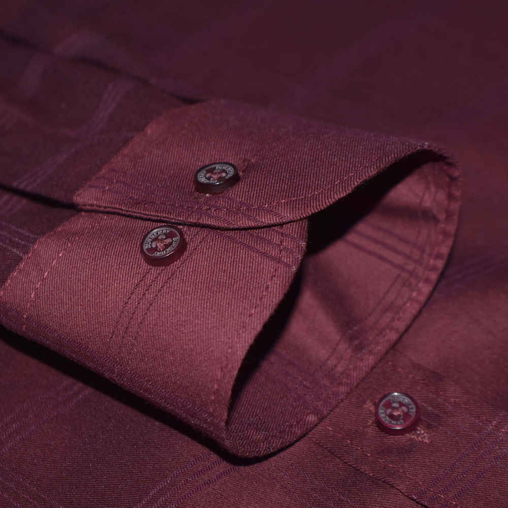 Burberry Wine Premium Quality Shirt-5