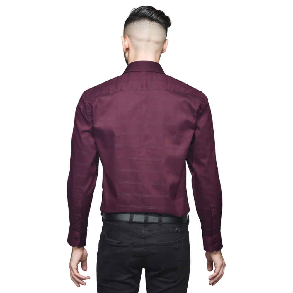 Burberry Wine Premium Quality Shirt-1