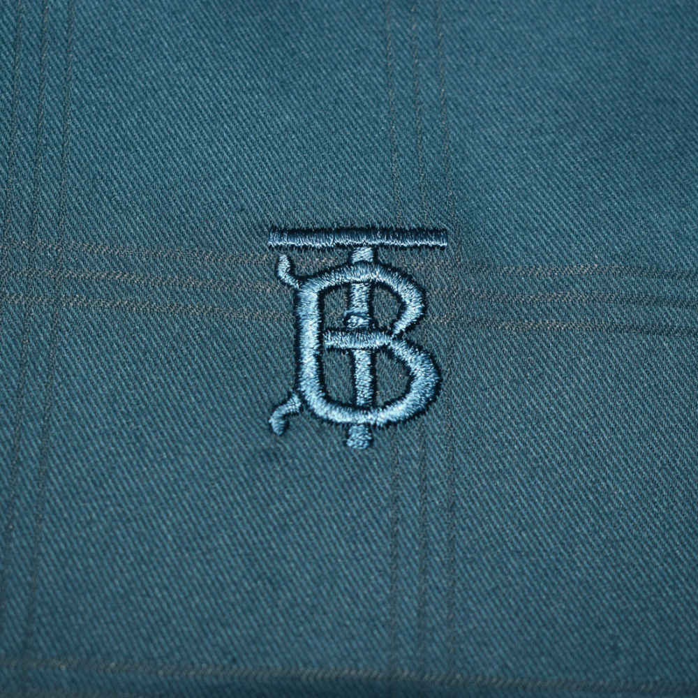 Burberry Dark Teal Blue Premium Quality Shirt-3
