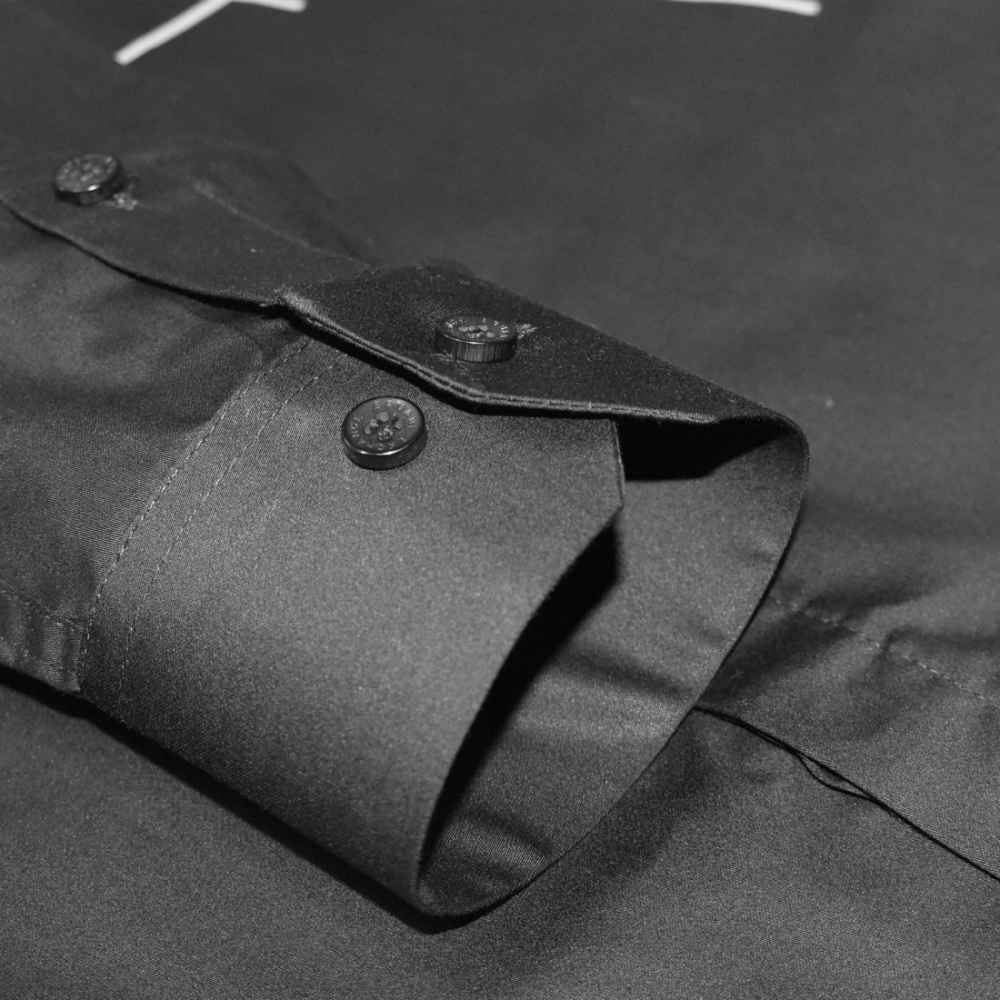 Armani Exchange Black Logo Print Regular Fit Premium Shirt-thumb-5