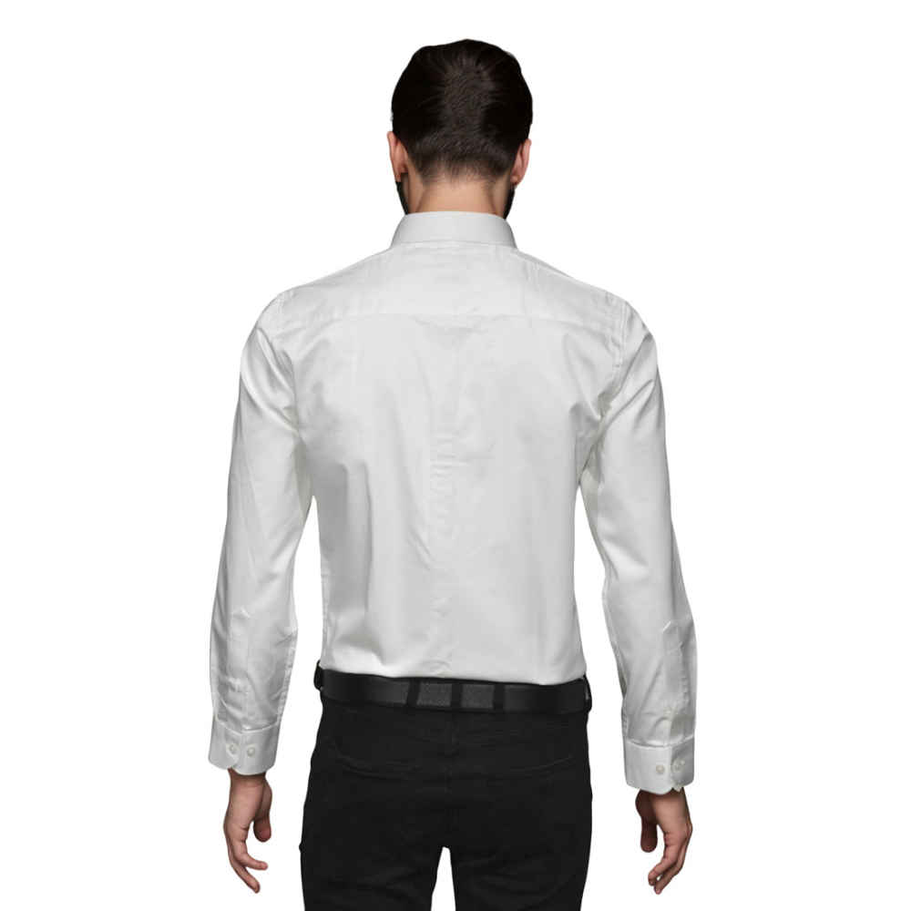 Armani Exchange White Logo Print Regular Fit Premium Shirt-1