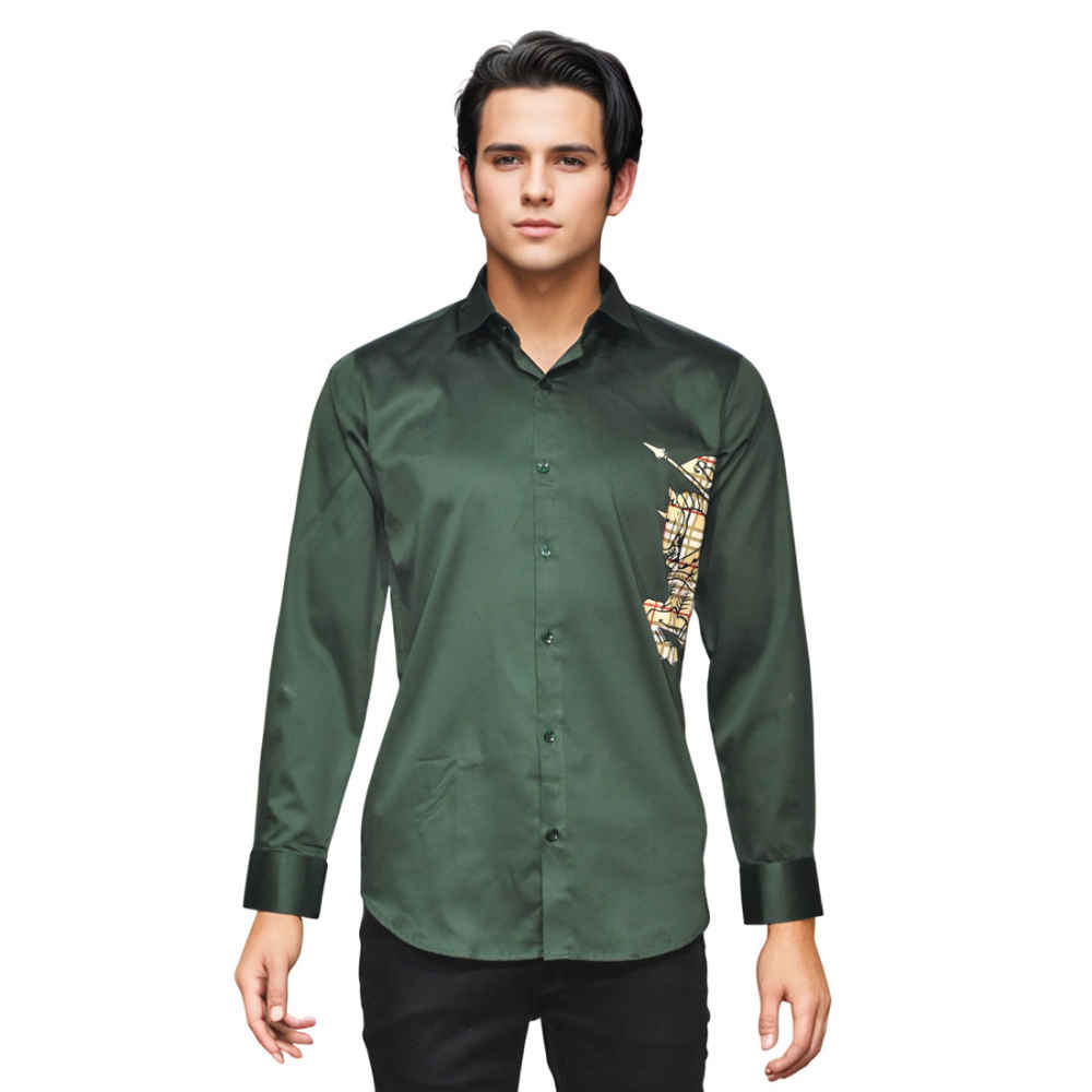Burberry Green Premium Quality Shirt-6