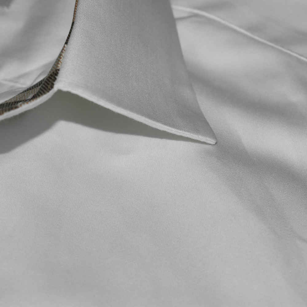 Burberry White Pocket Logo Print Premium Quality Shirt-4