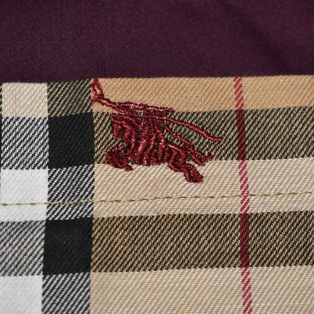 Burberry Wine Pocket Logo Print Premium Quality Shirt-3