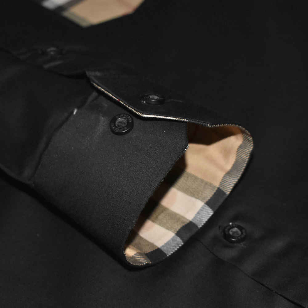 Burberry Black, Pocket Logo Print Premium Quality Shirt-5